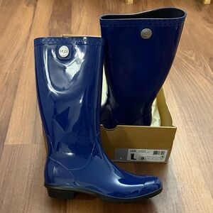 New in box! UGG Blue Rain Boots